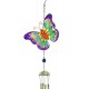 Déco Jardin : Carillon Papillon Multicolore, H 95 cm