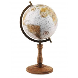 Globe terrestre déco, Modèle La Pérouse, H 41 cm