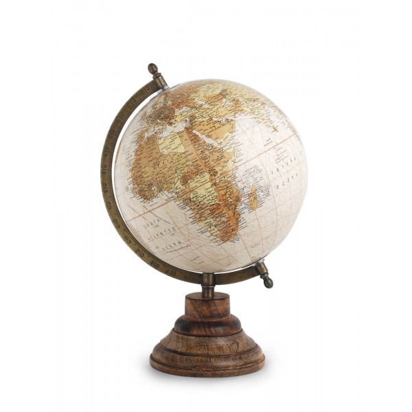 Décoration Globe terrestre déco à poser, Modèle La pérouse H 33 cm