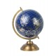Globe terrestre, Coll. La Pérouse, Bleu nuit, H 30 cm