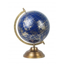 Globe terrestre, Coll. La Pérouse, Bleu nuit, H 30 cm