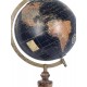 Globe terrestre, Coll La Pérouse, Noir & Doré, H 39 cm