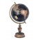 Globe terrestre, Coll La Pérouse, Noir & Doré, H 39 cm