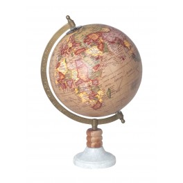 Globe terrestre, Modèle Wood & Stone 2, H 34 cm