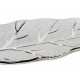 Plateau céramique design : Modèle Feuille Argent, L 50 cm