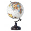 Globe terrestre, Coll La Pérouse, Blanc & Couleurs, H 34 cm