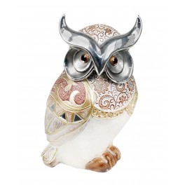 Figurine Chouette, Mod Silver Royal, H 17 cm