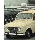 Plaque Métal bombée Relief : Renault 4 L à Paris, 40 x 30 cm