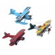 Miniature Laiton : Avion Spitfire, Jaune et Gris, L 19 cm