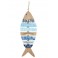 Déco mer : Grand Poisson en Bois Thème Mer, H 68 cm