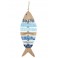 Déco mer : Grand Poisson en Bois Thème Mer, H 68 cm