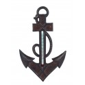 Thermomètre Intérieur/Extérieur : Ancre de Bateau, H 22 cm