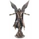 Statuette résine : L'archange Saint Michel, H 35 cm