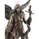 Statuette résine : L'archange Saint Gabriel, H 24 cm