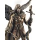 Statuette résine : L'archange Saint Michel, H 35 cm