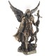 Statuette résine : L'archange Saint Gabriel, H 24 cm