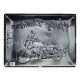 Plaque 3D Métal : Moto Harley Davidson & Route 66, L 40 x H 30 cm de NART