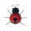 Déco murale métal : Coccinelle Rouge et Noir, H 16 cm