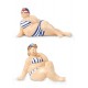 Figurines Mer : Set 2 Baigneuses assises, Mod Candy Suit, H 13 cm