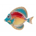 Déco Murale Métal et Verre : Poisson Tropical 1, L 26 cm