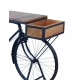 Console et Comptoir Industriel Vélo Noir, Métal et Bois, L 184 cm