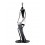 Sculpture Massai Fer : Africain Joueur de Jembé, Noir et Blanc, H 39 cm