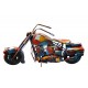 Sculpture Musique Fer : La guitare, Finition Multicolore, H 78 cm