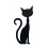 Déco murale fer : Fenêtre sur Chats & Jardin, Anthracite et Brun, H 50 cm