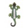 Thermomètre Intérieur/Extérieur : Lézard coloré, H 24 cm