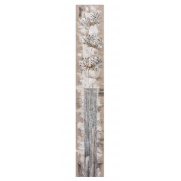 Tableau Peinture Fleurs : Chrysanthèmes D'Argent, H 150 cm