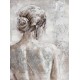 Tableau moderne Femme : Dos nu 3, H 120 cm