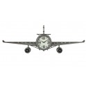 Déco Industrielle Murale : Horloge Avion et Rivets, L 143 cm