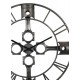 Grande Horloge Industrielle, Pistons Argent, Diam 78 cm