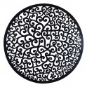 Décoration murale métal : Mandala en métal 2, Noir, H 80 cm