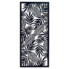 Décoration murale métal : Arbre design anthracite & ambré, H 70 cm