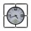 Grande Horloge Industrielle, Thermomètre et Hygromètre, Diam 57 cm