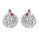 Set 2 Minis Poules Rétros, Carreaux de Ciment, H 7,5 cm