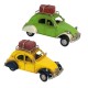 Petite 2CV Miniatures en métal, Modèle Vert et Blanc Vintage, L 16 cm