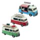 Van Combi Miniature Fer, Modèle Galerie, Planche de Surf et Bagages, Vert, L 28 cm