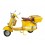 Scooter Miniature : Vespa N°8 en métal, Mod Jaune Paille, L 19 cm