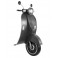 Déco Murale Rétro : Scooter Vespa, Mod Gris, H 90 cm