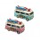 Set 2 Vans Combi en métal, Rose et Bleu. L 25 cm