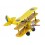 Avion Miniature en métal, Modèle Jaune, L 16 cm