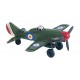 Avion Spitfire Miniature en métal, Modèle Vert Kaki, L 16