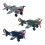 Set 3 Avions Spitfire miniatures en Métal, Gris Vert et Noir, L16