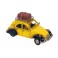 Petite 2CV Miniatures en métal, Modèle Jaune et Noir Vintage, L 16 cm