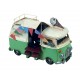 Van Combi Miniature en Fer, Modèle Camion à Glaces et Accessoires, Vert, L 20 cm