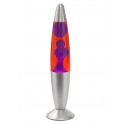 Lampe à Lave, Modèle Ogive Rouge et Violet, H 35 cm