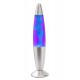 Lampe à Lave, Modèle Ogive Violet et Bleu, H 35 cm