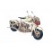 Scooter Miniature métal Vintage, Couleur Jaune, Modèle Italia L 26 cm